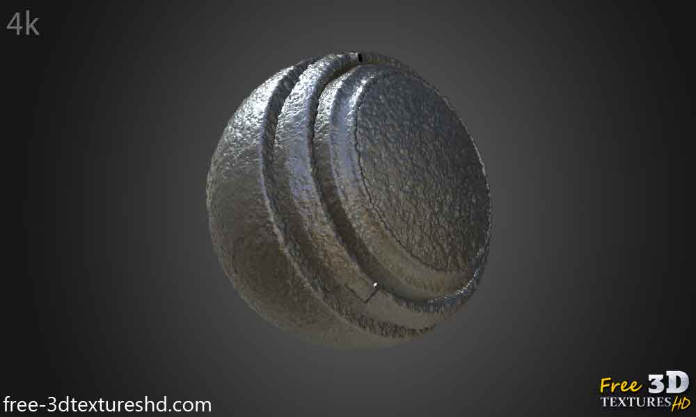 Natural Aluminium Metal Texture Wallpaper HD 4K - Free Seamless PBR Material for 3D Design
