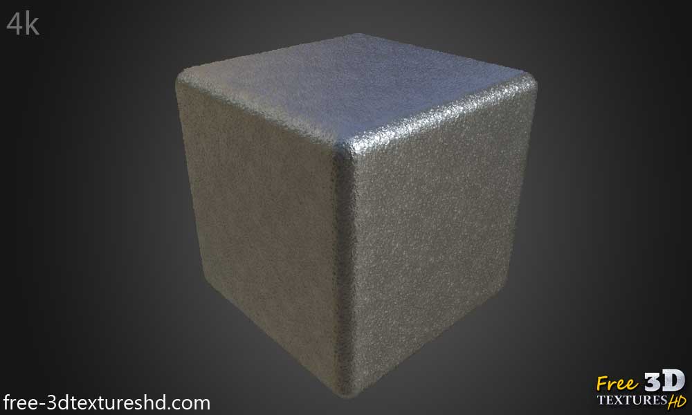 Natural Aluminium Metal Texture Wallpaper HD 4K - Free Seamless PBR Material for 3D Design