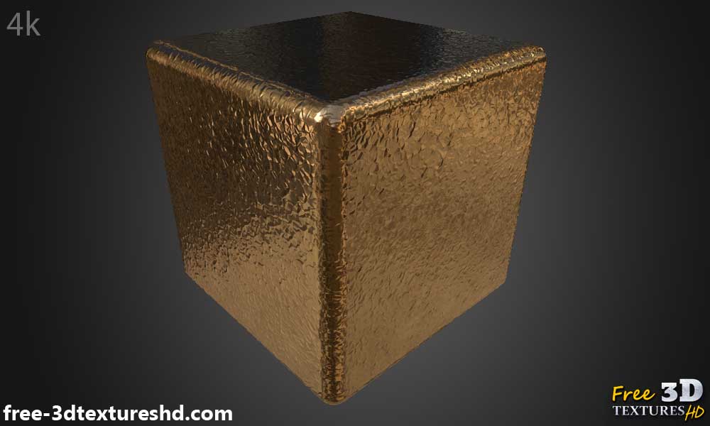 Texture PBR 3D Feuille de Cuivre Métallique Sans Couture Haute Résolution Téléchargement Gratuit 4k