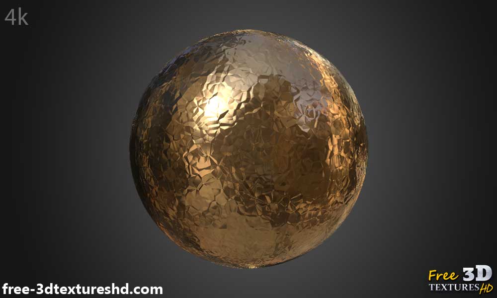 Texture PBR 3D Feuille de Cuivre Métallique Sans Couture Haute Résolution Téléchargement Gratuit 4k