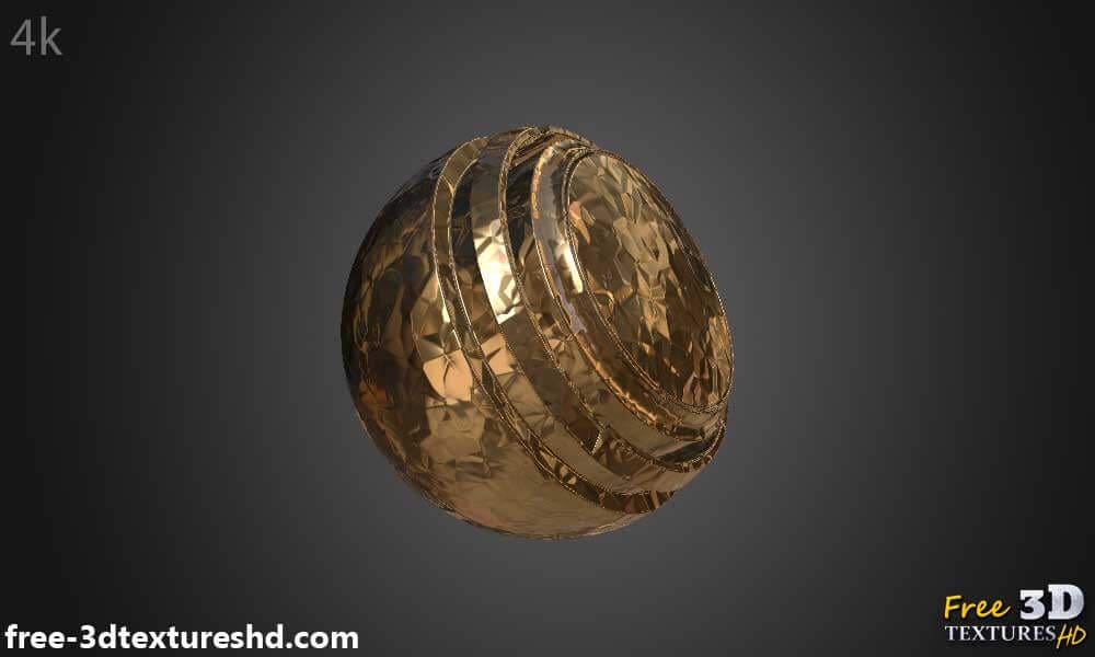 Texture PBR 3D Feuille de Cuivre Métallique Sans Couture Haute Résolution Téléchargement Gratuit 4k