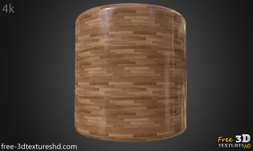 Texture de Parquet Brun en Bois Papier Peint HD 4K - Matériau PBR Transparent Gratuit pour Design 3D