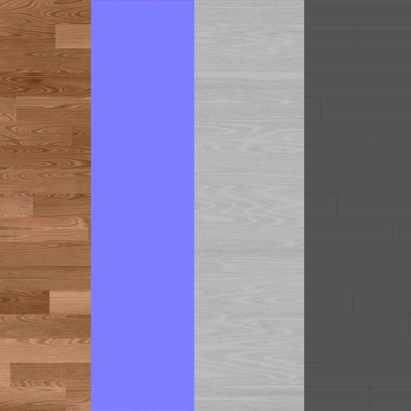 Texture de Parquet Brun en Bois Papier Peint HD 4K - Matériau PBR Transparent Gratuit pour Design 3D