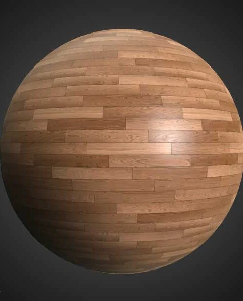 Parquet Wood Floor Texture Wallpaper HD 4K - Free Seamless PBR Material for 3D Design