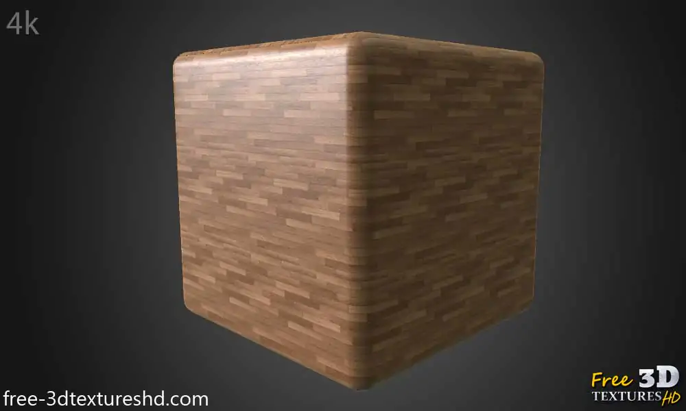 Wood-floor-parquet-texture-3d-PBR-free-download-seamless-HD-4K-render-cube