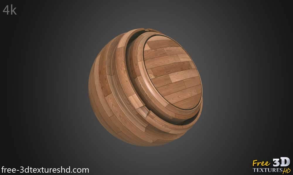 Texture de Parquet en Bois Papier Peint HD 4K - Matériau PBR Transparent Gratuit pour Design 3D