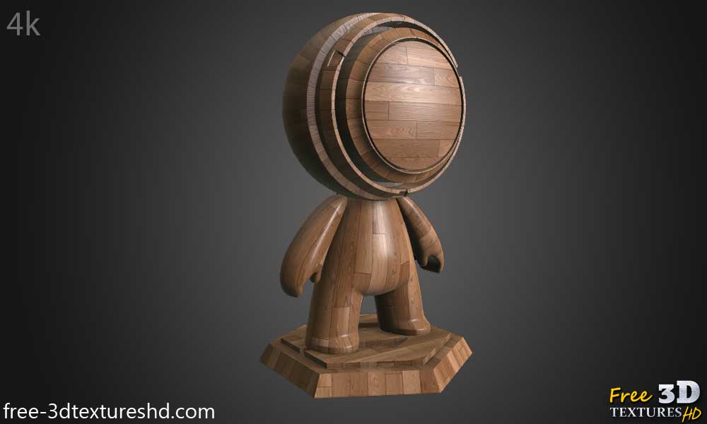 Texture de Parquet en Bois Papier Peint HD 4K - Matériau PBR Transparent Gratuit pour Design 3D