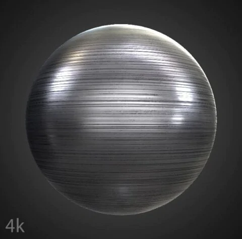 Deep Brushed Aluminium Metal Texture Wallpaper HD 4K - Free Seamless PBR Material for 3D Design