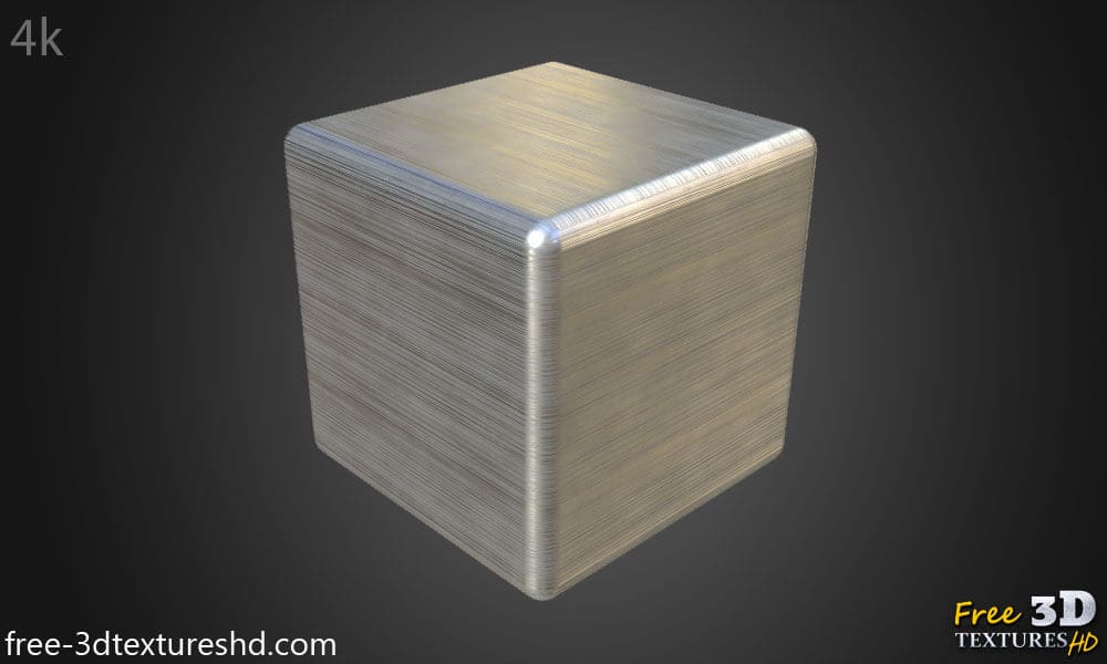 Texture 3D d'aluminium brossé PBR haute résolution (téléchargement gratuit) HD 4K - Textures 3D HD gratuites