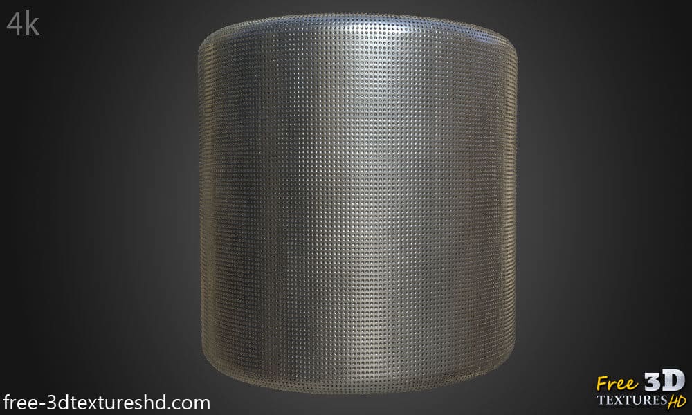 Texture 3D de feuille d'aluminium PBR haute résolution Téléchargement gratuit HD 4k