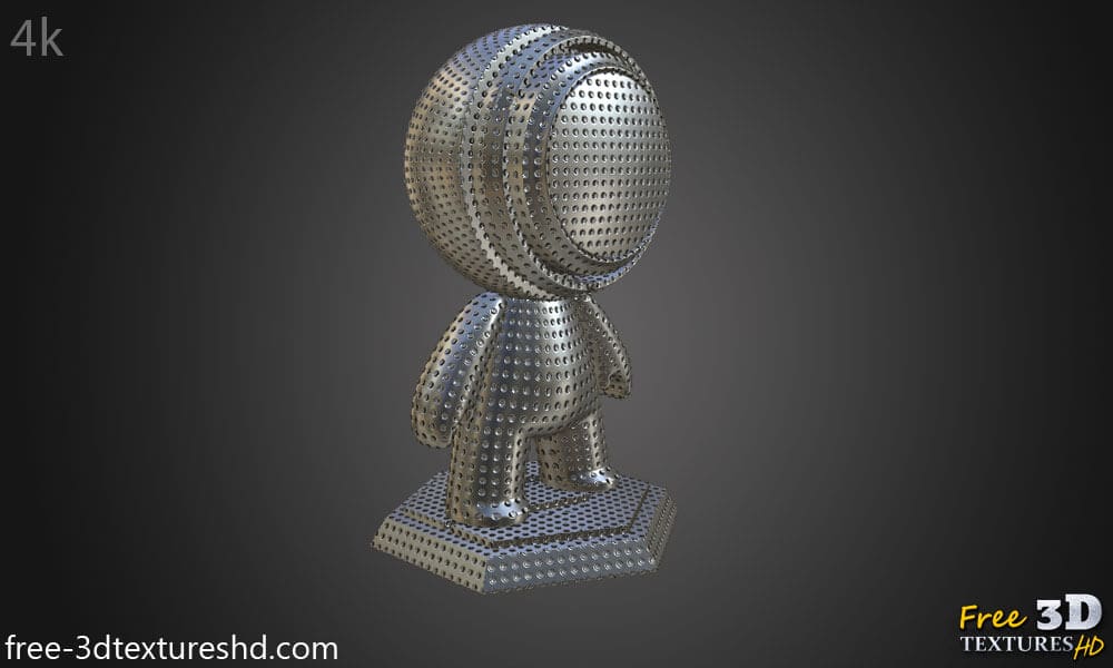 Texture 3D de feuille d'aluminium PBR haute résolution Téléchargement gratuit HD 4k