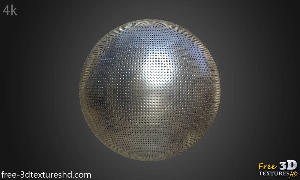 Texture 3D de feuille d'aluminium PBR haute résolution Téléchargement gratuit HD 4k