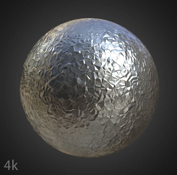 Aluminium Paper Foil 3D Texture PBR High Res HD 4k Free