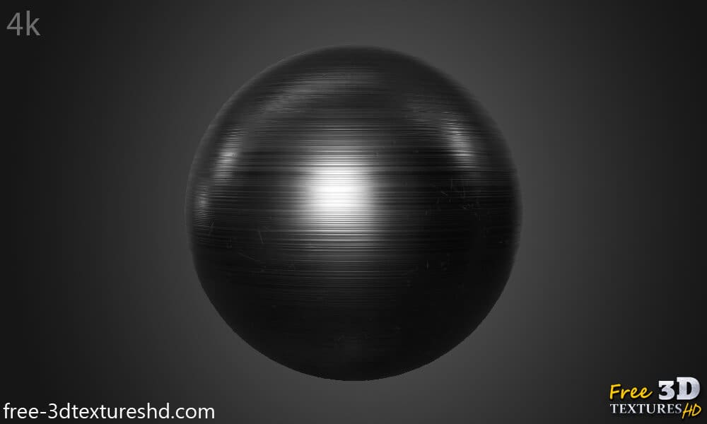 Texture 3D de Fer brossé Métal PBR Haute Résolution Téléchargement gratuit HD 4k