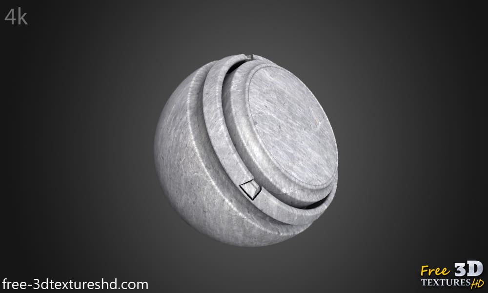 Texture 3D de matériau PBR pour mur en béton, haute résolution, HD 4K, téléchargement gratuit avec aperçu complet du rendu