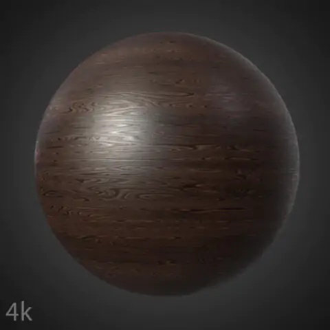 Texture Bois Sombre Fond d'Écran HD 4K - Matériau PBR téléchargement Gratuit pour Rendu 3D