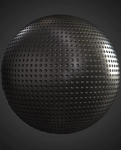 Dotted Metal Panel Texture Wallpaper HD 4K - Free Seamless PBR Material