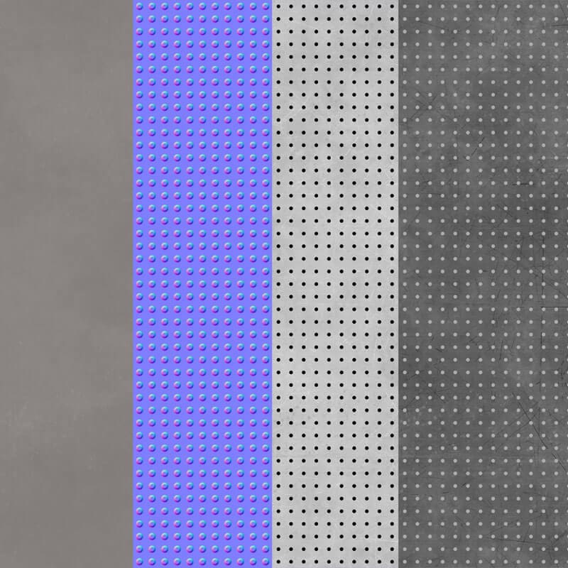 Metal-iron-panel-with-dots-3D-texture-material-seamless-BPR--High-Resolution-Free-Download-HD-4k-full-preview-maps