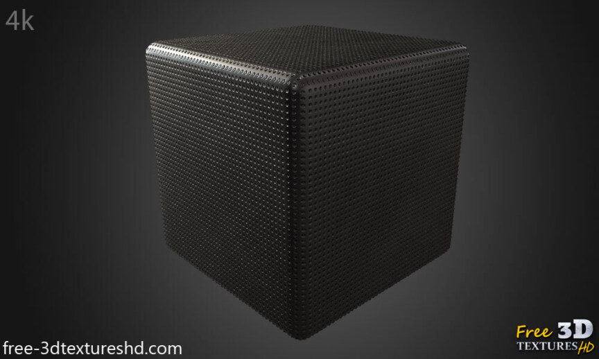 Metal-iron-panel-with-dots-3D-texture-material-seamless-BPR--High-Resolution-Free-Download-HD-4k-preview-cube