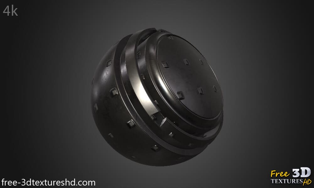 Texture 3D Panneau métallique en fer en PBR Haute résolution Téléchargement gratuit HD 4k