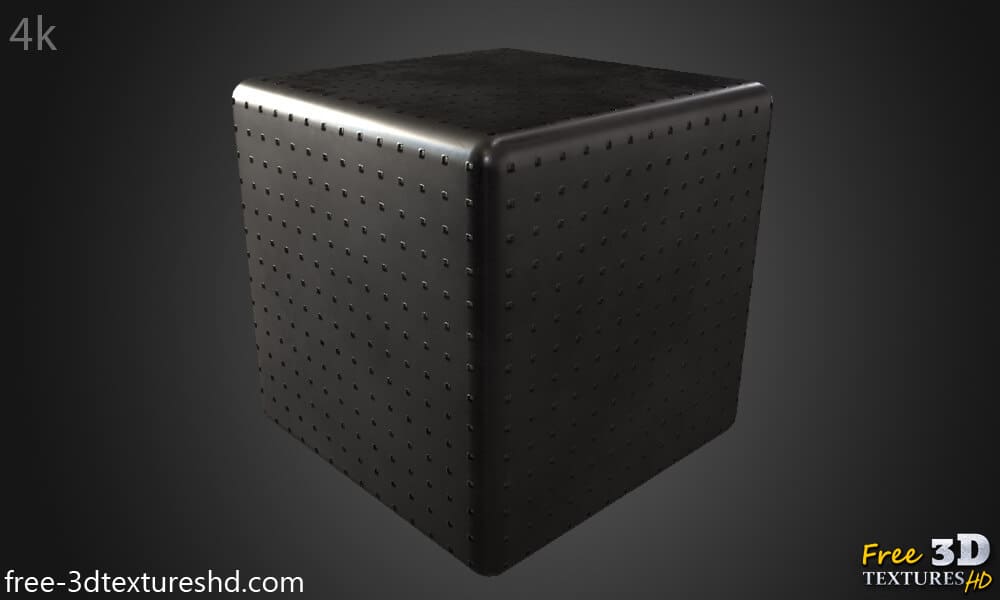 Texture 3D Panneau métallique en fer en PBR Haute résolution Téléchargement gratuit HD 4k