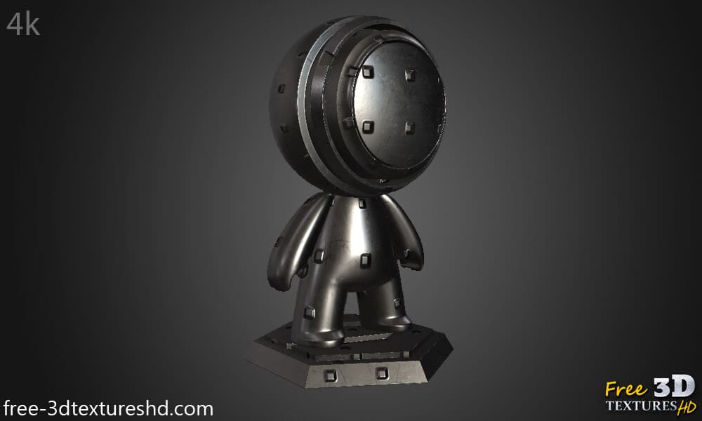 Texture 3D Panneau métallique en fer en PBR Haute résolution Téléchargement gratuit HD 4k