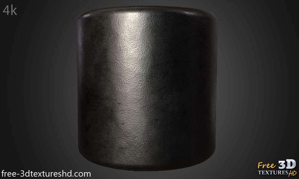 Texture Métallique Fer Brut Fond d'écran HD 4K - Matériau PBR gratuit et sans couture pour le design 3D