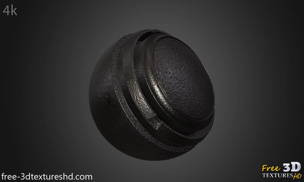 Texture Métallique Fer Brut Fond d'écran HD 4K - Matériau PBR gratuit et sans couture pour le design 3D