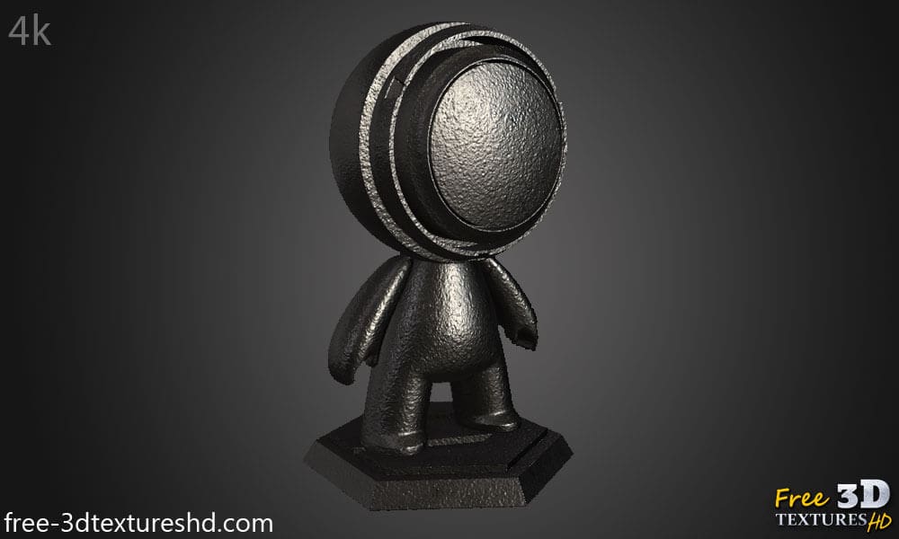 Texture Métallique Fer Brut Fond d'écran HD 4K - Matériau PBR gratuit et sans couture pour le design 3D