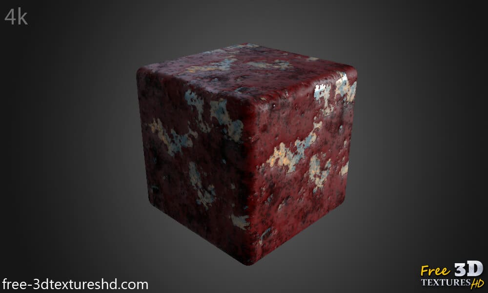Texture Métal Fer Rouillé 3D PBR Haute Résolution Téléchargement Gratuit HD 4k