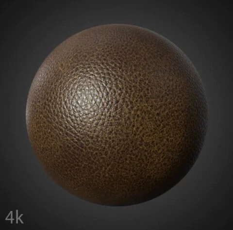 Vintage old Brown Leather Texture Wallpaper HD 4K - Free PBR Material for 3D Design