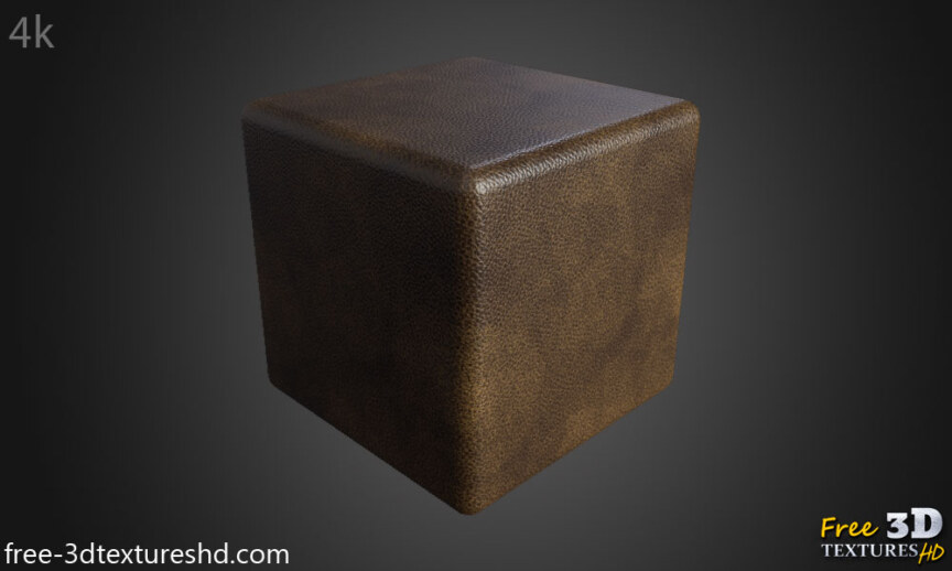 Old-brown-leather-3D-Texture-Fabric-Cuir--Seamless-BPR-material-High-Resolution-Free-Download-HD-4k-render-cube