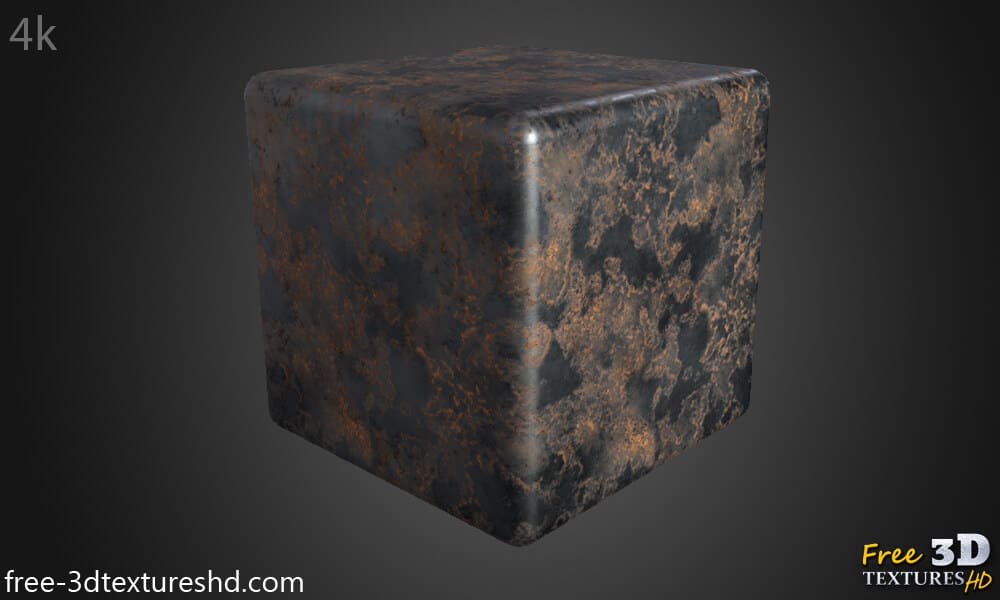 Texture Métal Fer Rouillé 3D PBR Haute Résolution Téléchargement Gratuit HD 4k