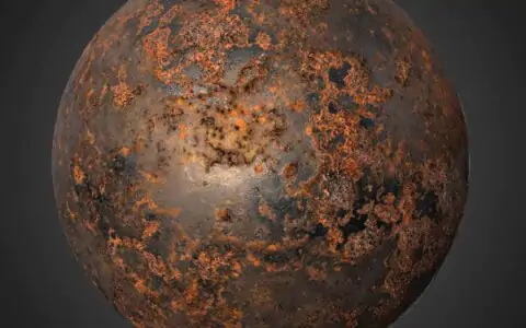 Rusty Iron Metal Texture Wallpaper HD 4K - Seamless PBR Material for 3D Design