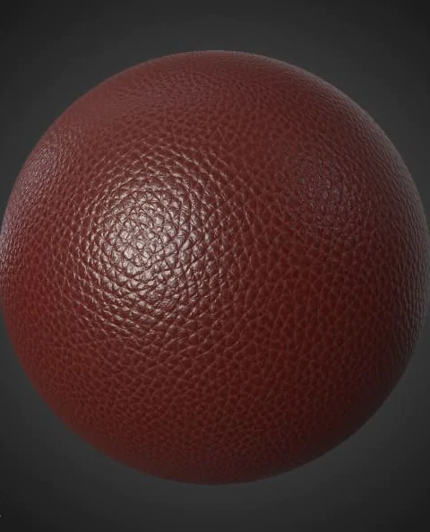 Brown-Red Synthetic Leather Texture Wallpaper HD 4K - Free Seamless PBR Material for 3D Design