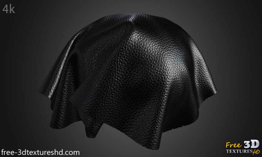 Synthetic-leather-Black-3D-Texture-Fabric-Cuir--Seamless-BPR-material-High-Resolution-Free-Download-HD-4k-preview-cloth