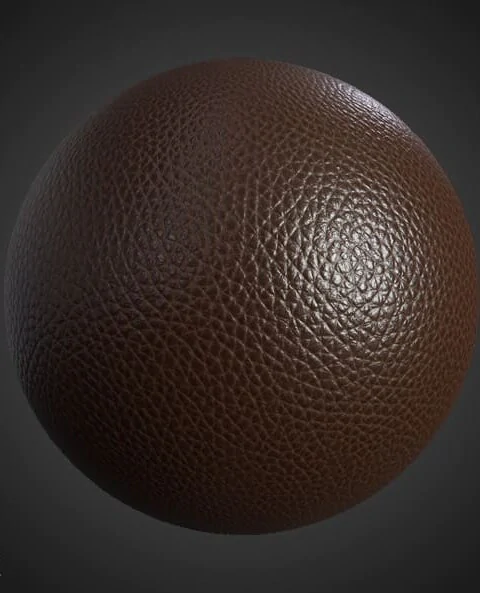 Brown Synthetic Leather Texture Wallpaper HD 4K - Free Seamless PBR Material for 3D Design