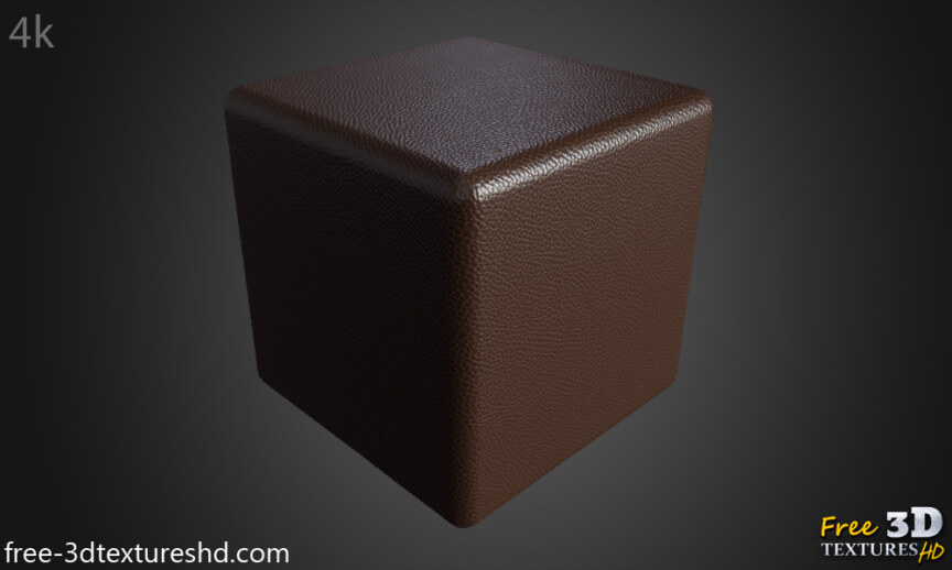 Synthetic-leather-Brown-3D-Texture-Fabric-Cuir--Seamless-BPR-material-High-Resolution-Free-Download-HD-4k-render-cube