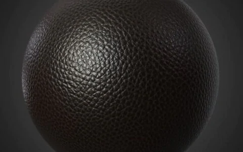 Dark Brown Synthetic Leather Texture Wallpaper HD 4K - Free download Seamless PBR Material for 3D Design