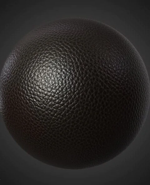 Dark Brown Synthetic Leather Texture Wallpaper HD 4K - Free download Seamless PBR Material for 3D Design