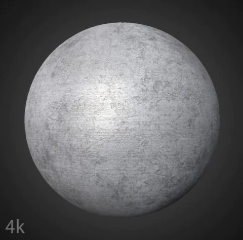 Concrete PBR material 3D texture, high resolution, HD 4K, free download with render preview walls