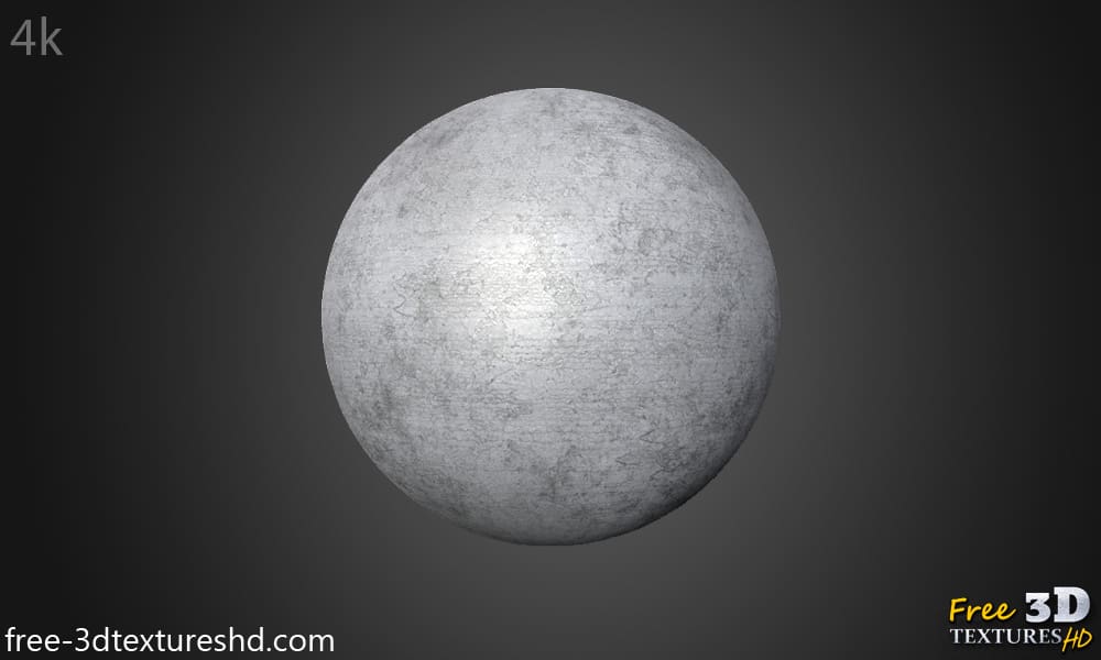 Texture 3D du matériau béton PBR, haute résolution, HD 4K, téléchargement gratuit avec prévisualisation des murs.