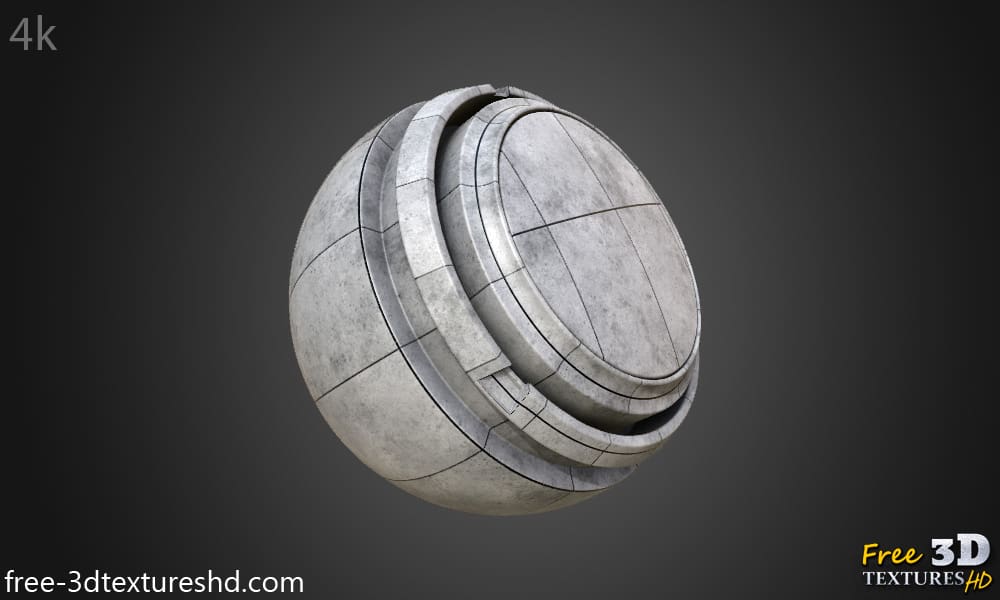 Fond d'écran HD 4K texturé de panneaux en béton préfabriqué – Matériau PBR gratuit pour la conception 3D