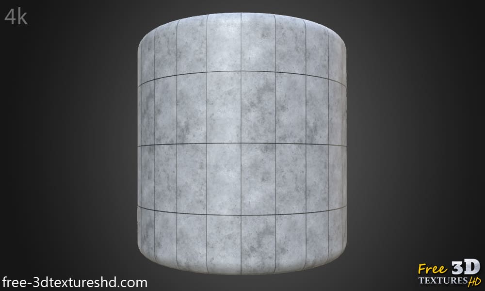 Fond d'écran HD 4K texturé de panneaux en béton préfabriqué – Matériau PBR gratuit pour la conception 3D