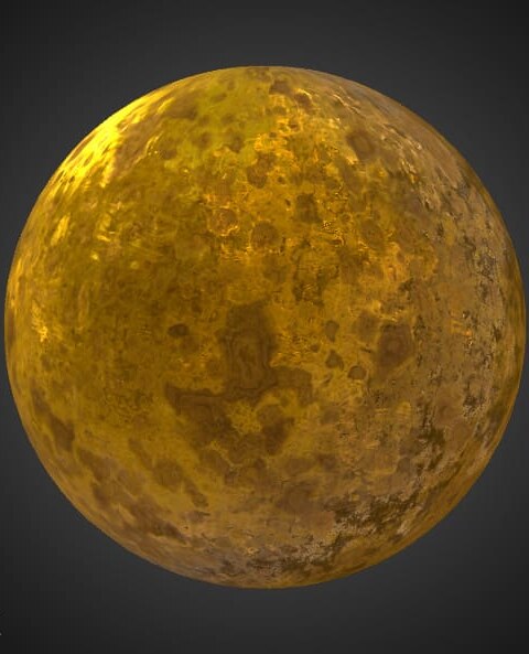 Textures 3D or ancien Matériau PBR Haute Résolution Téléchargement Gratuit 4K pour Unity Unreal et Vray