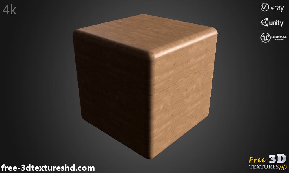 Fond d'écran de texture de bois naturel HD 4K - Téléchargement gratuit de matériel PBR pour Unity, Unreal et Vray Background
