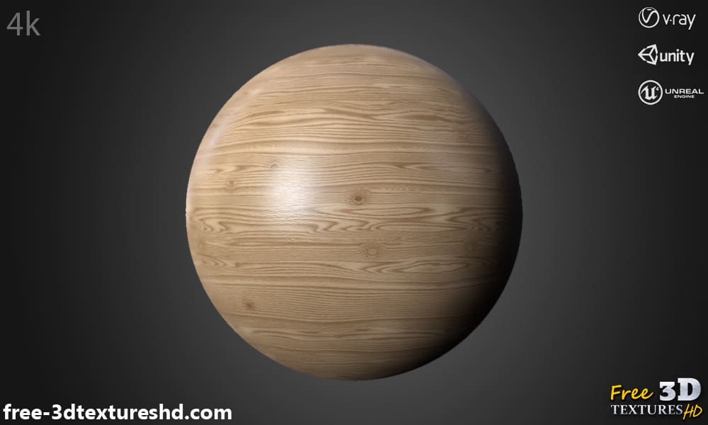 Fond d'écran de texture de bois naturel HD 4K - Téléchargement gratuit de matériel PBR pour Unity, Unreal et Vray Background