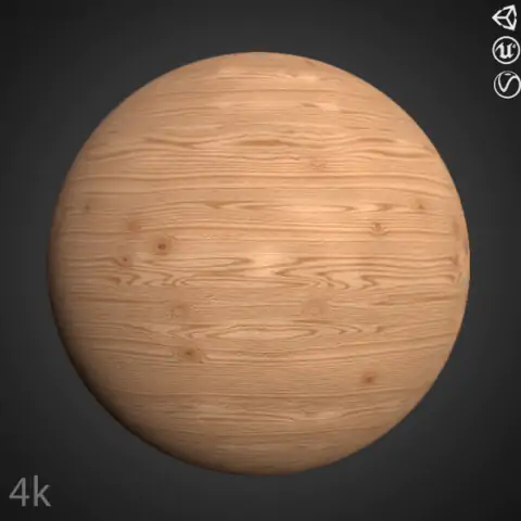 Fond d'écran Texture Bois de Chêne HD 4K - Matériau PBR gratuit pour le design 3D