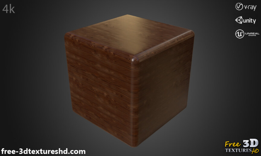 Oak-wood-shiny-3d-texture-PBR-material-background-free-download-HD-4K-Unity-Unreal-Vray-render-preview-cube