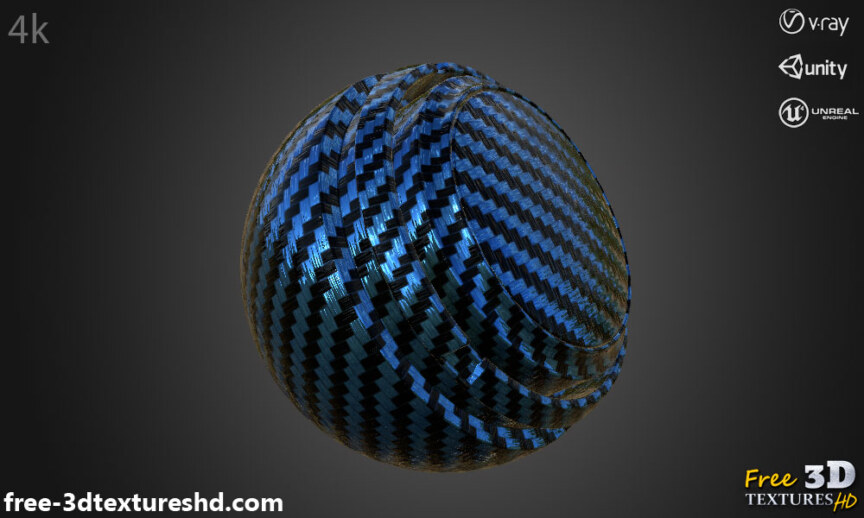 Carbon-fiber-blue-3d-texture-PBR-material-background-free-download-HD-4K-Unity-Unreal-Vray-render-mat